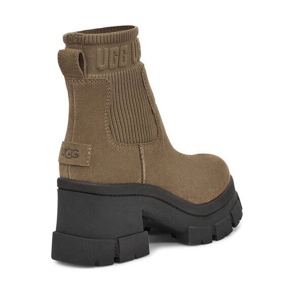 🆕UGG Brooklyn Platform Chelsea Leather Boot Hickory 7.5 - Picture 3 of 12